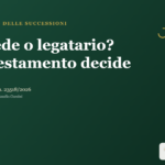 Erede o legatario: bilancia della giustizia, simbolo della divisione ereditaria