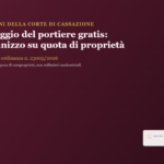 Indennizzo alloggio portiere condominio - Cassazione ordinanza 23005/2026