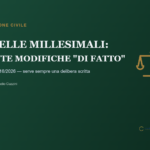 Tabelle millesimali modifica - Cassazione ord. 22816/2026