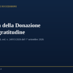 Revoca della donazione per ingratitudine: copertina articolo su Cass. n. 24913/2026