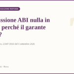 Fideiussione ABI nulla in parte: perché il garante perde - Cass. 25047/2026 del 6 settembre 2026