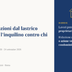 Infiltrazioni dal lastrico solare e tutele dell'inquilino - Cass. 25768/2026