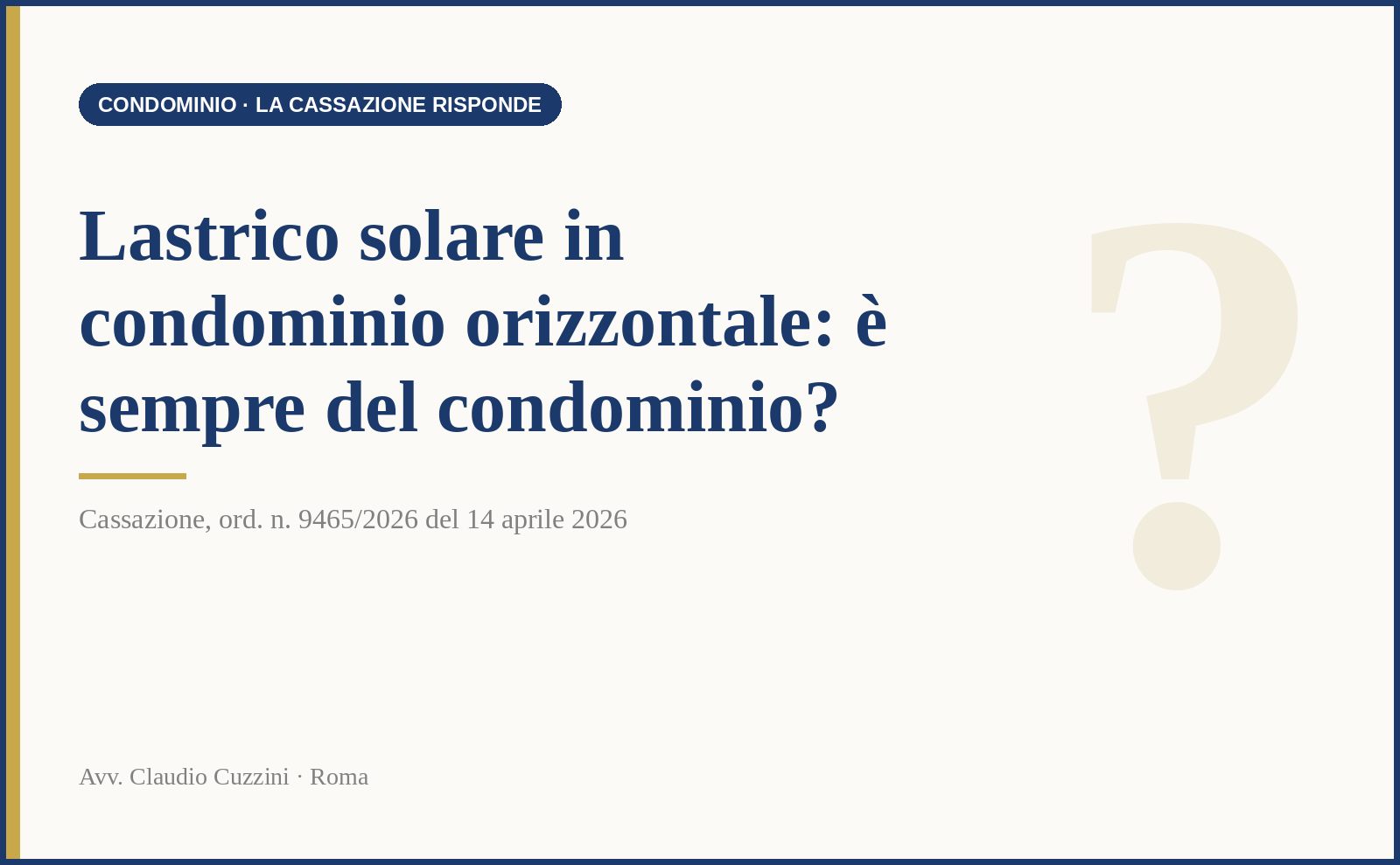 Lastrico solare condominio orizzontale - proprietà del tetto